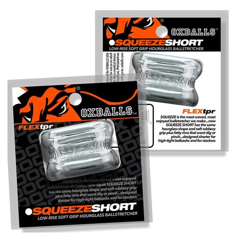 Squeeze Short (Black) – Rubber Ballstretcher > Sex Toys For Men > Ball Stretchers