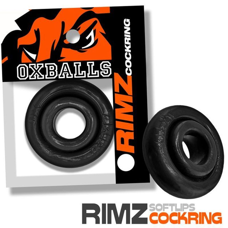 Rimz Single Ring (Black) – Comfortable Plush Cockring > Cock Ring > Single