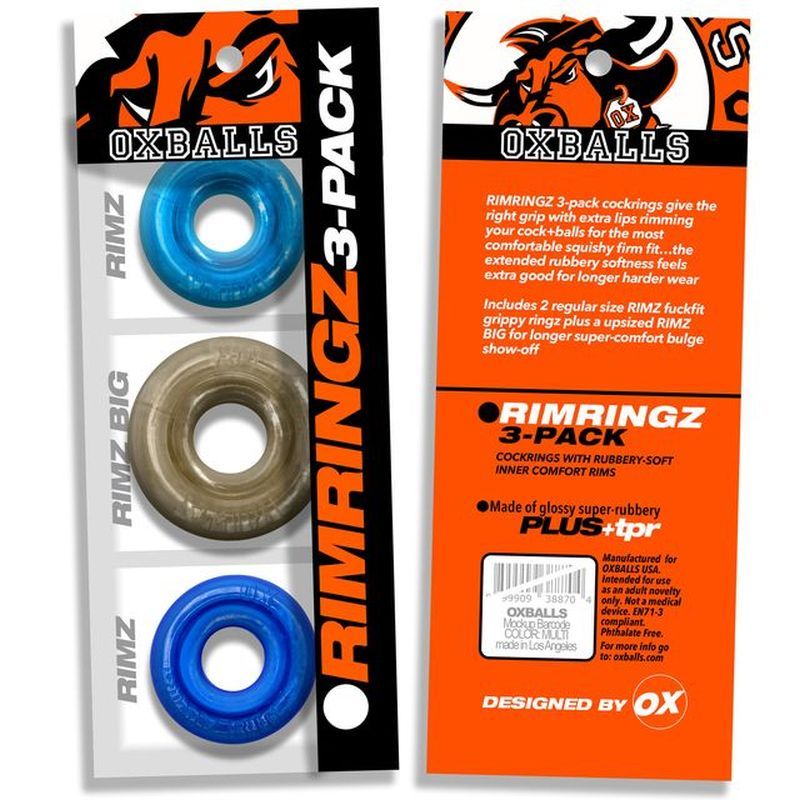 Rimringz Multi Size 3 Pack – Plush Soft Comfort Cockring Set > Cock Ring > Sets