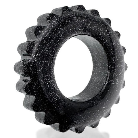 Plushy Single Ring (Black Mica) – Cushy Flexible Cock Ring Black > Cock Ring > Single