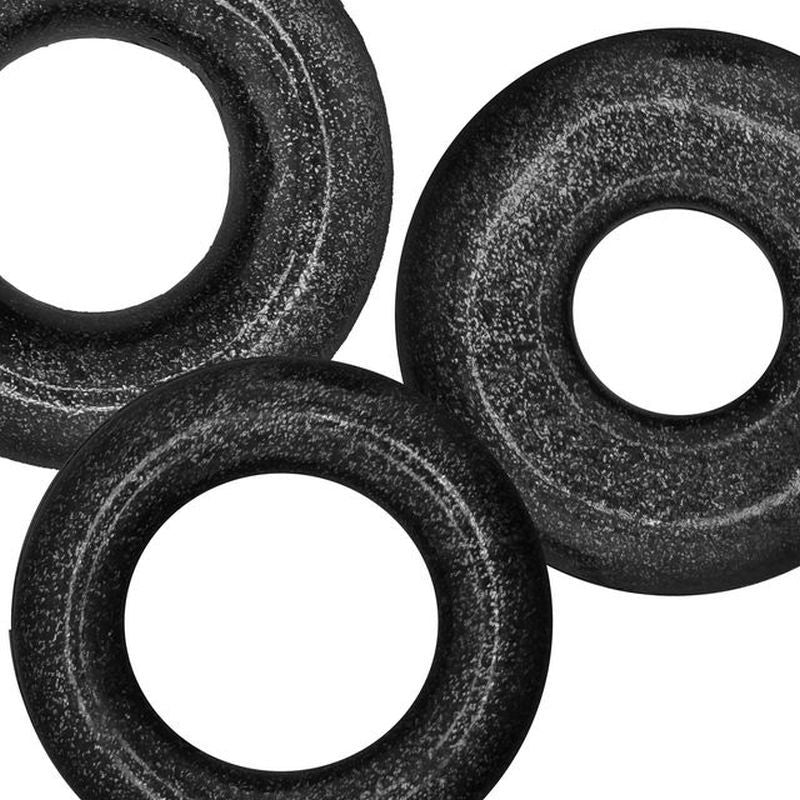 Cockpack Multi Design (Black Mica) – Multi-Size Multi-Shape Cockring Pack > Cock Ring > Sets