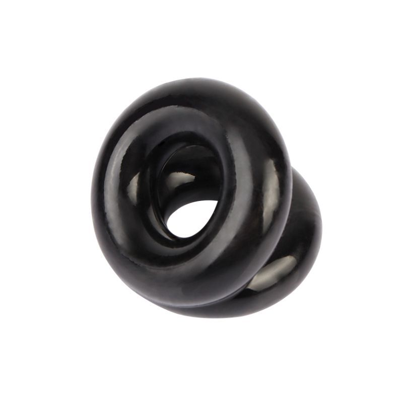 Dual Pleasure Ring (Black) – Double Support Penis Ring > Cock Ring > Sling