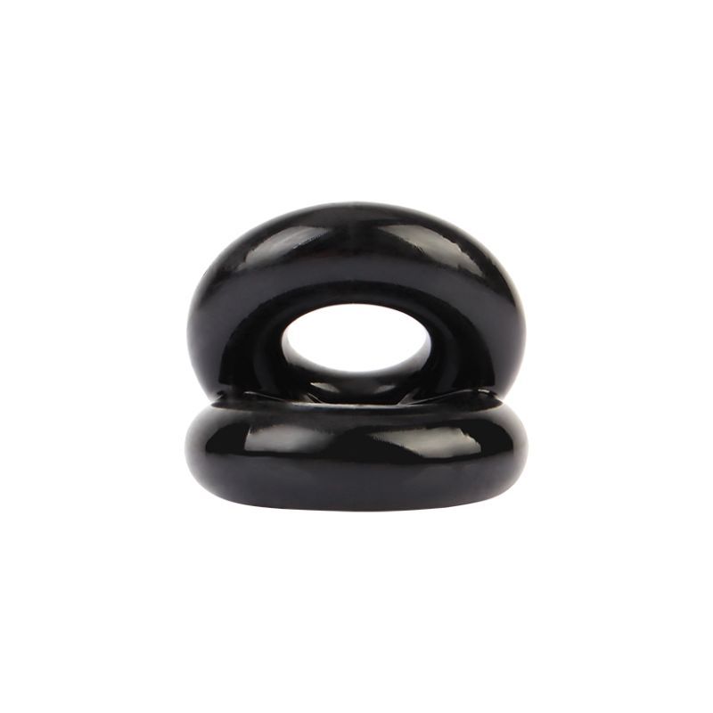 Dual Pleasure Ring (Black) – Double Support Penis Ring > Cock Ring > Sling
