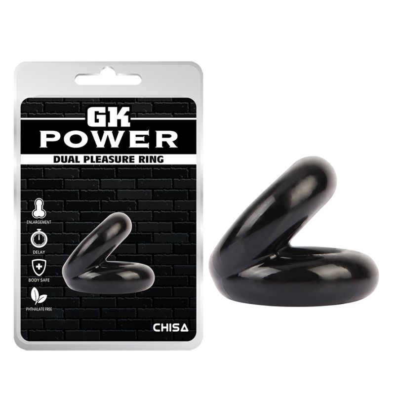 Dual Pleasure Ring (Black) – Double Support Penis Ring > Cock Ring > Sling