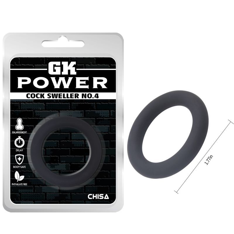 Cock Sweller Silicone Ring 4.7 cm – Heavy-Duty Premium Silicone Ring Black One Size > Cock Ring > Single Main image