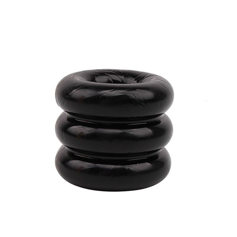 Triad – Stretchy Triple Ring Cock Ring Black One Size > Cock Ring > Single Main image