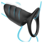 Surge Vibrating Penis Sleeve Cock Ring – Body-Safe Silicone Sleeve Black > Sex Toys > Couples Toys