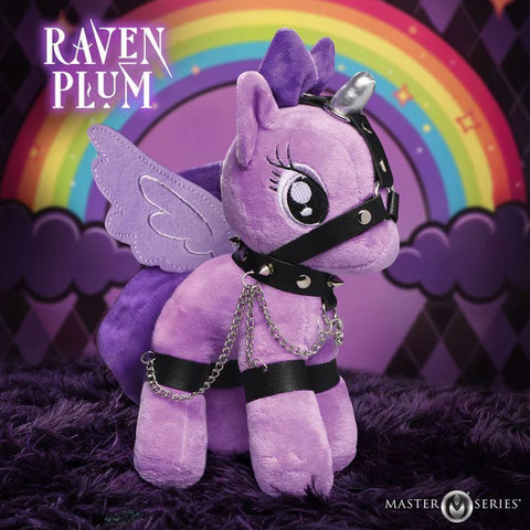 Raven Plum Bondage Pony Plush – Adult Fantasy Fetish Toy Purple Adult Toys
