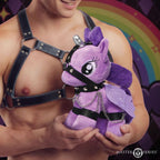 Raven Plum Bondage Pony Plush – Adult Fantasy Fetish Toy > Novelties > Gag Gifts