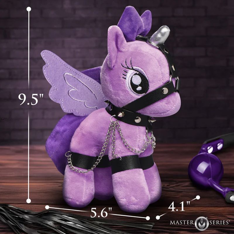 Raven Plum Bondage Pony Plush – Adult Fantasy Fetish Toy > Novelties > Gag Gifts