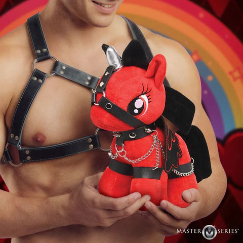Scarlet Chainheart Bondage Pony – Plush Bondage Toy