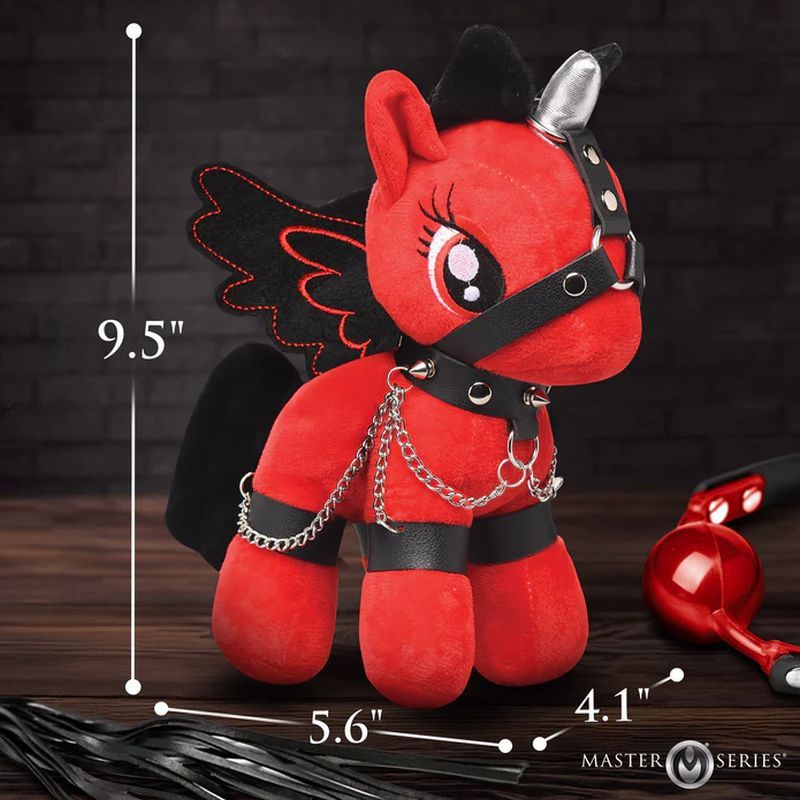 Scarlet Chainheart Bondage Pony – Plush Bondage Toy > Novelties > Gag Gifts
