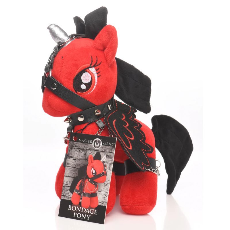 Scarlet Chainheart Bondage Pony – Plush Bondage Toy > Novelties > Gag Gifts