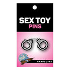 Wood Rocket Enamel Pin – Handcuff Themed Pin Silver > Novelties > Gag Gifts