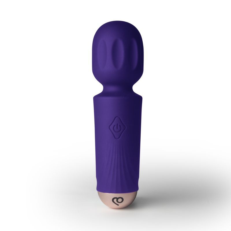 Violet Dream (Purple) – Waterproof Rechargeable 16-Mode Silicone Mini Wand Vibrator Purple > Sex Toys > Mini Massagers