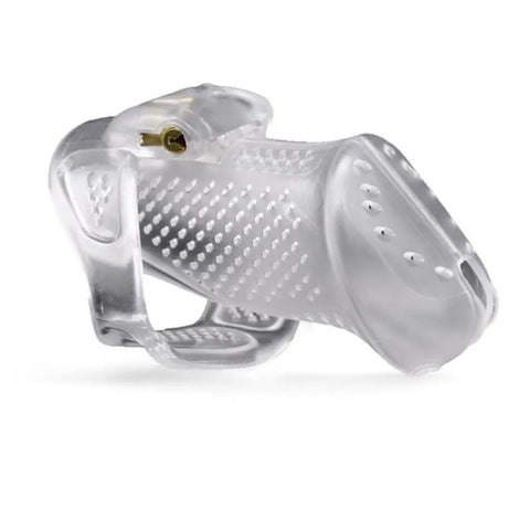 Brutus Airmesh Chastity Cage – Lightweight Breathable Polyethylene Extended Wear Device Clear > Bondage Gear > Male Chastity