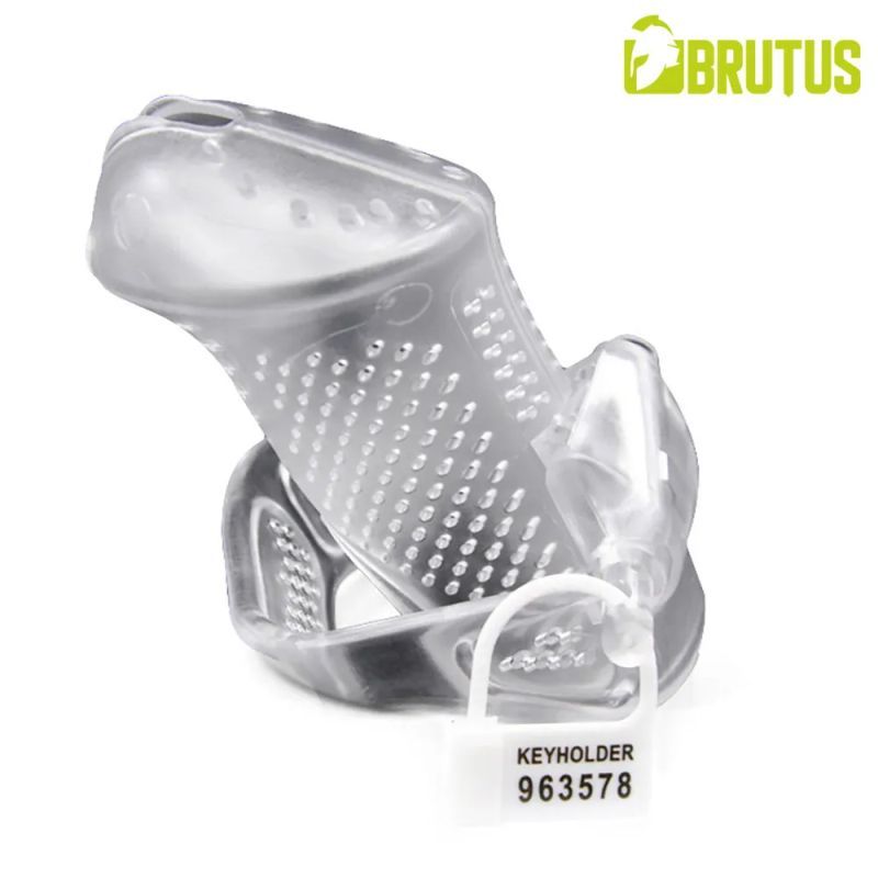 Brutus Airmesh Chastity Cage – Lightweight Breathable Polyethylene Extended Wear Device > Bondage Gear > Male Chastity
