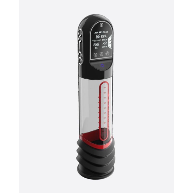 Peak Performance Curve Infrared Automatic Penis Pump (Red) – LCD Display Secondary image