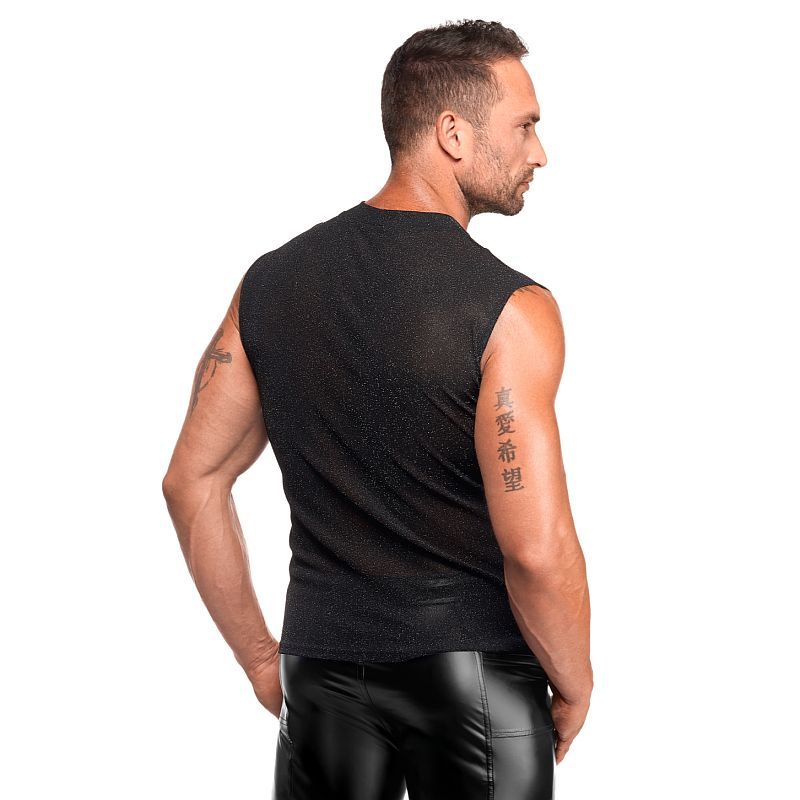 Onyx Skin Tank – Sleeveless Transparent Mesh Lingerie Top Secondary image