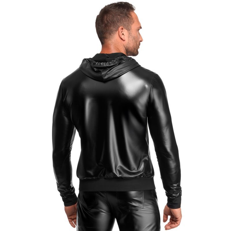 Vexen Hooded Jacket – Sleek High-Gloss Powerwetlook Jacket > Clothes > Mens Latex