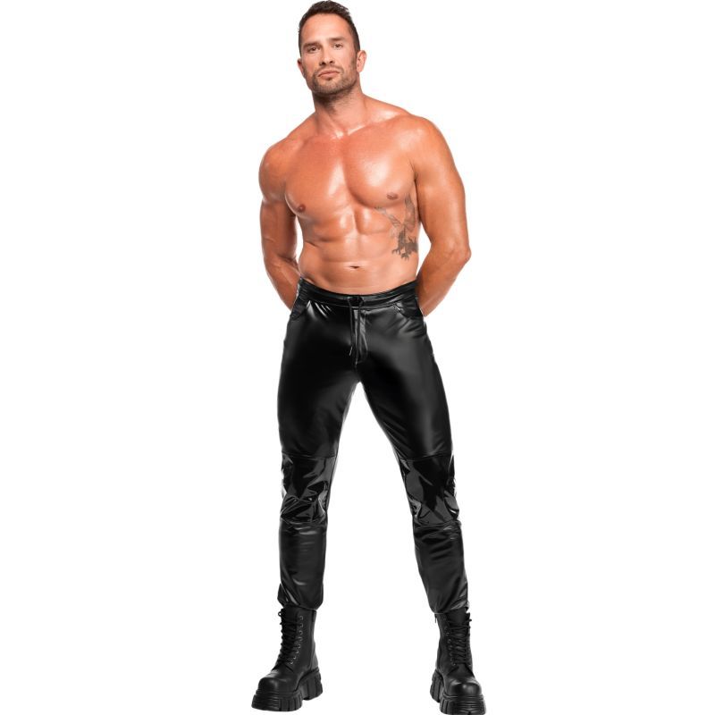 Rogue Pants – Sculpted Powerwetlook Pants with PVC Knee Inserts > Clothes > Mens Latex