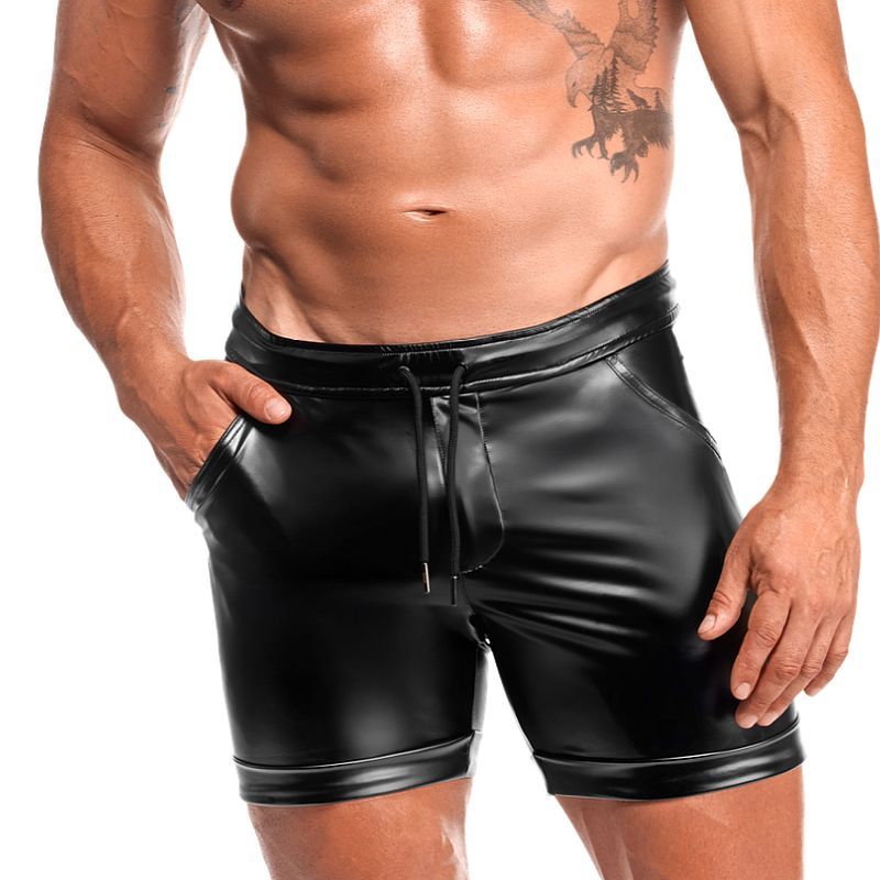 Rogue Shorts – High-Shine Powerwetlook Sculpted Shorts Black Small > Clothes > Mens Latex