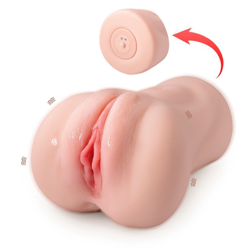 Elaine Realistic Vibrating Sucking Vaginal Masturbator Flesh > Sex Toys For Men > Masturbators > Vibrating