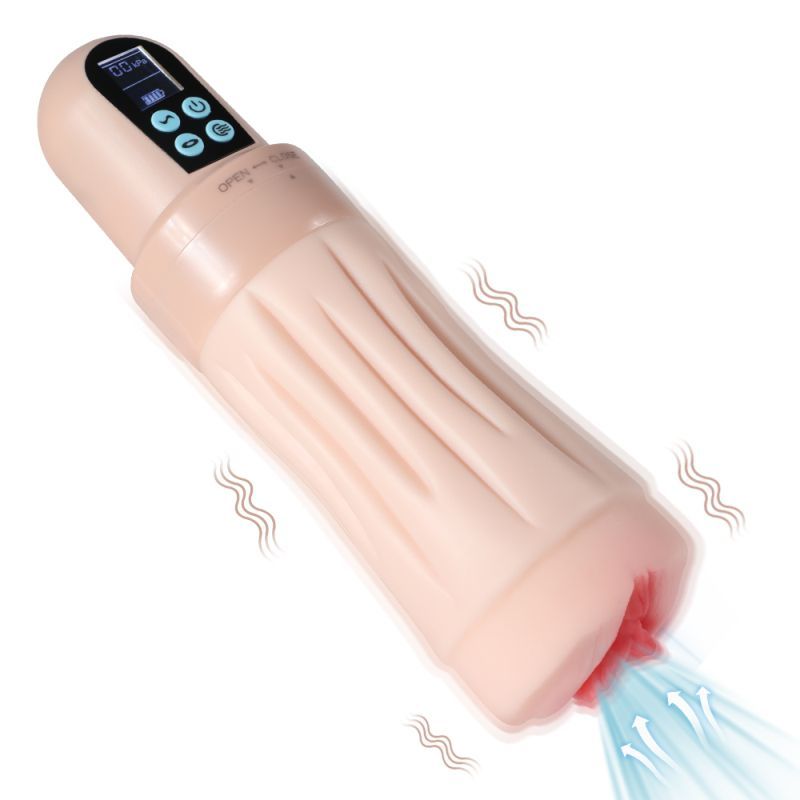 Suctroker Dual Density Vibrating Sucking Vaginal Masturbator Flesh > Sex Toys For Men > Masturbators > Vibrating Main image