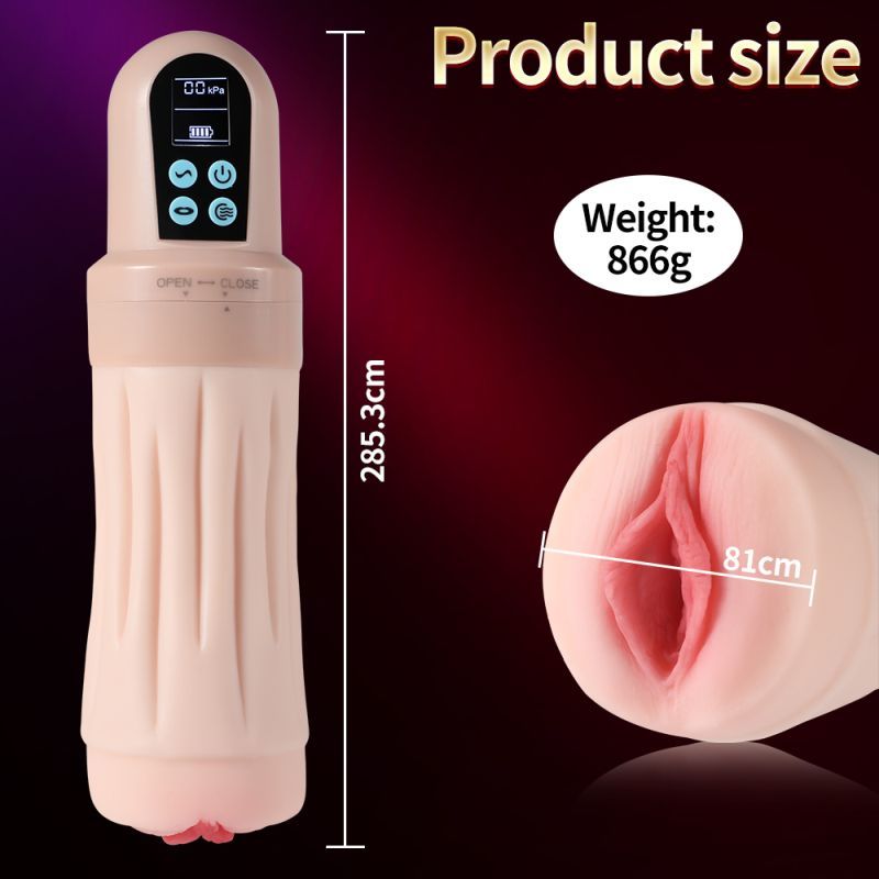 Suctroker Dual Density Vibrating Sucking Vaginal Masturbator > Sex Toys For Men > Masturbators > Vibrating