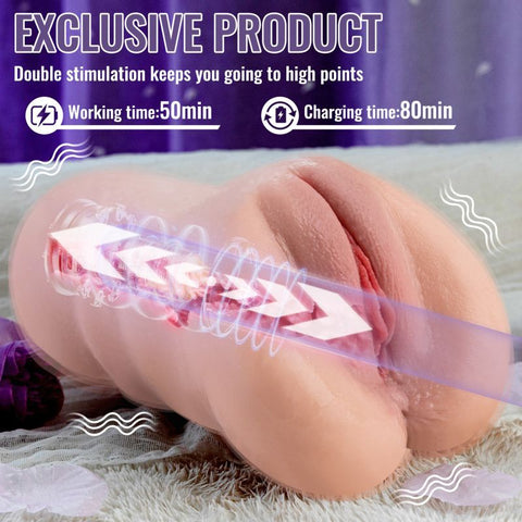 Sora App Controlled – Realistic Thrusting Vibrating Vaginal Masturbator > Sex Toys For Men > Masturbators > Vibrating