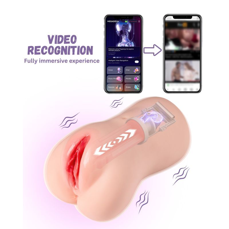 Eliza App Controlled – Thrusting Vibrating Realistic Vaginal Masturbator > Sex Toys For Men > Masturbators > Vibrating