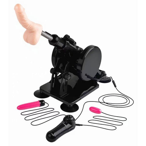 Cannon Sex Machine – Wired Remote-Controlled Thrusting Machine with Accessories