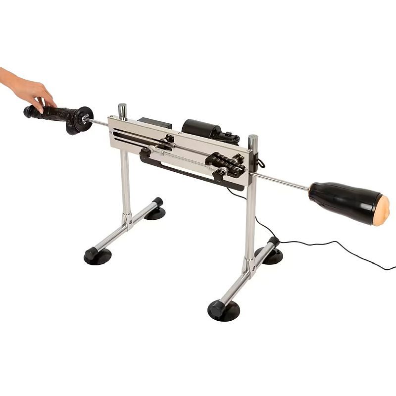 Double Ended Remote Control Sex Machine – Adjustable Height Pleasure System Black > Sex Toys > Sex Machines Main image