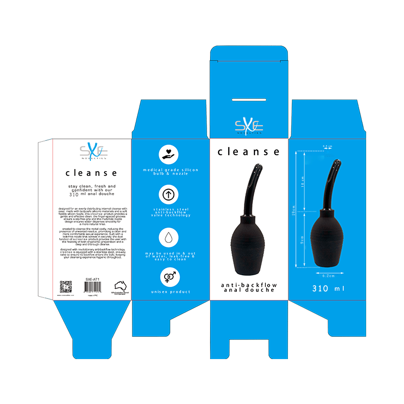 Premium Silicone Hydro-Dispersion Anti-Backflow Douche 310ml Anal Douche Secondary image