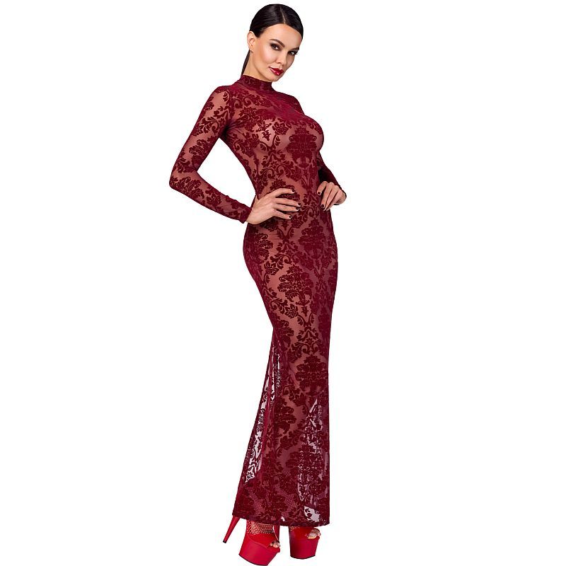 Kink Royal Gown – Floor-Length Flocked Tulle And Mesh Gown > Clothes > Womens Robes & Sleepwear Main image