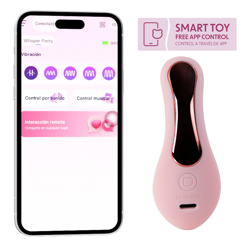 Whisper Camtoyz Ultra Silent App-Controlled Vibrating Panty > Sex Toys For Ladies > Panty Vibes