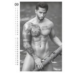 A3 Format Black And White Male Photography Wall Calendar 2027