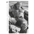 A3 Format Black And White Male Photography Wall Calendar 2027