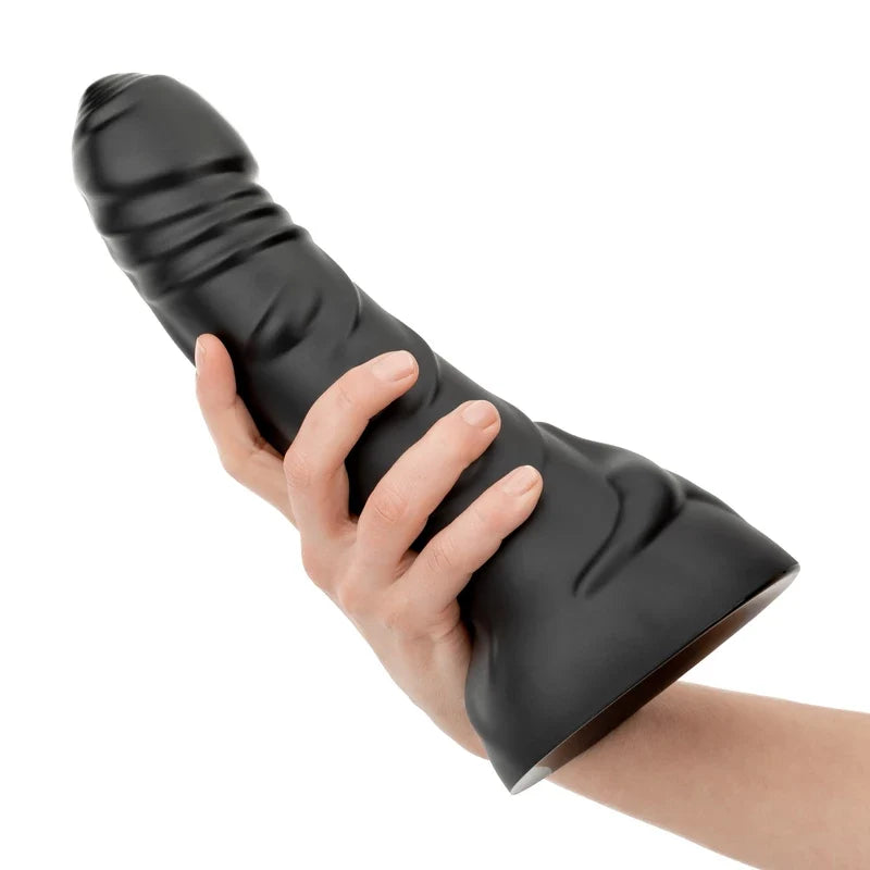 Black Hawk Curved 10 Inch Insertable Anal Dildo – Textured Prostate and G-Spot Stimulator Secondary image