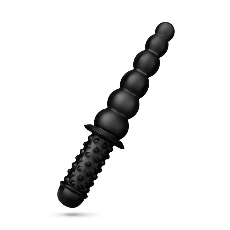 Akimbo Double Sided 8" Anal Dildo with Beads and Ribbed Design > Anal Range > Oversized Anal Toys