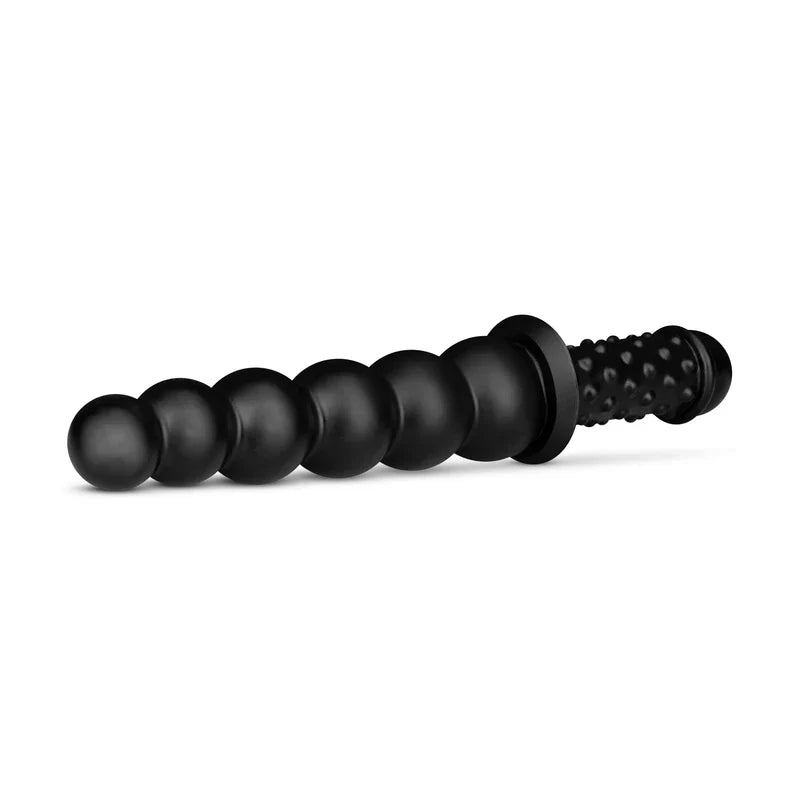 Akimbo Double Sided 8" Anal Dildo with Beads and Ribbed Design > Anal Range > Oversized Anal Toys