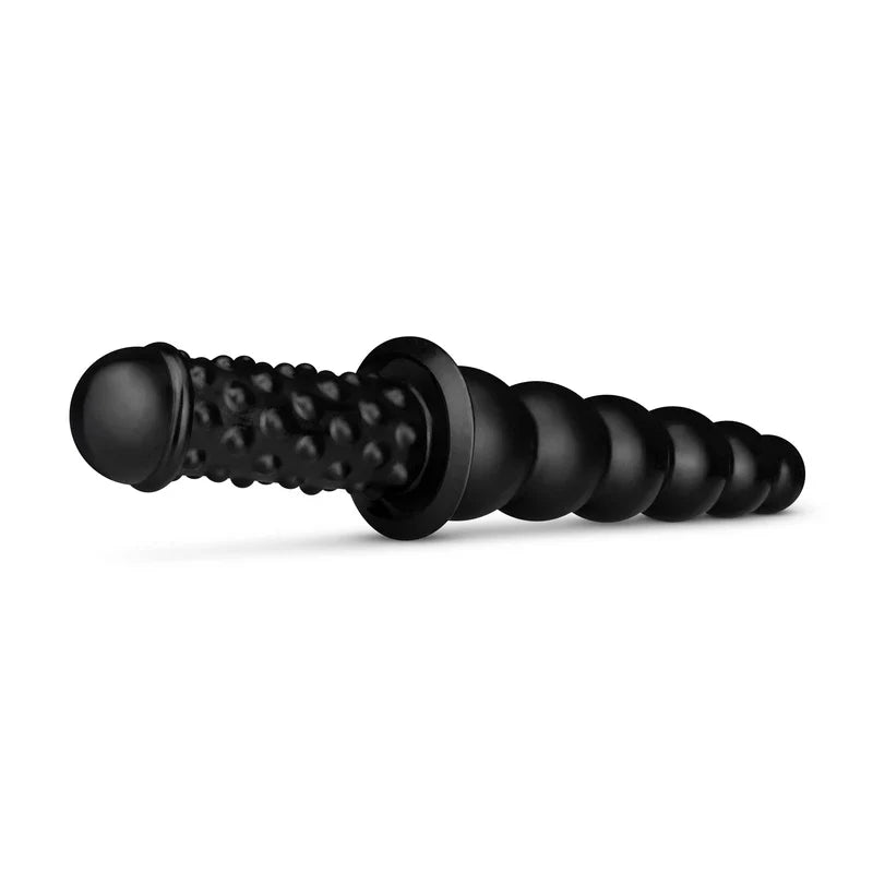 Akimbo Double Sided 8" Anal Dildo with Beads and Ribbed Design > Anal Range > Oversized Anal Toys