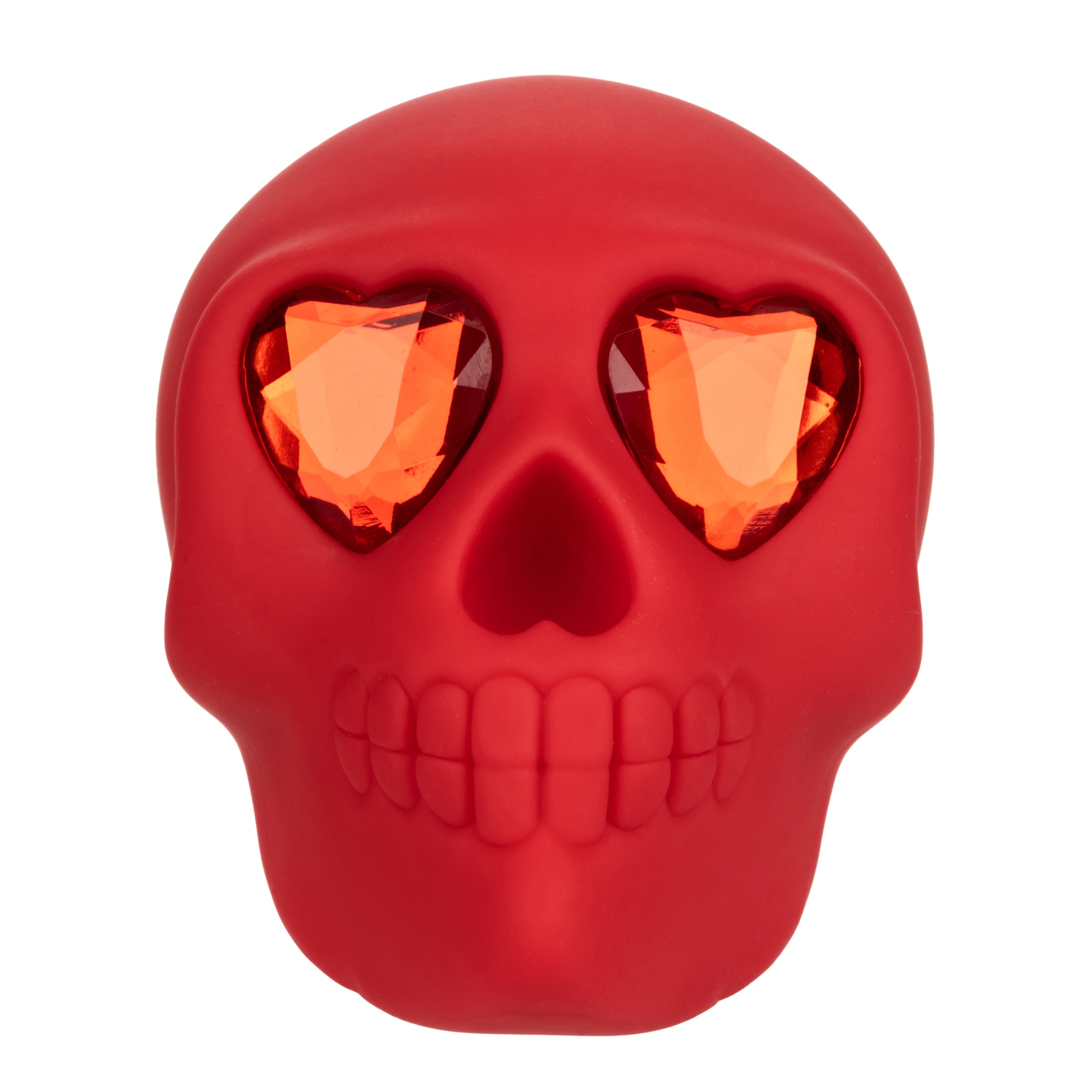 Naughty Bits Bone Head Handheld Massager Red Silicone with 10 Vibration Functions Waterproof Rechargeable > Vibrators > Standard Vibrators