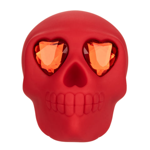 Naughty Bits Bone Head Handheld Massager Red Silicone with 10 Vibration Functions Waterproof Rechargeable > Vibrators > Standard Vibrators