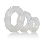Premium Clear Silicone Ring Set - Medium, Large, XL Sizes > Cock Ring > Sets