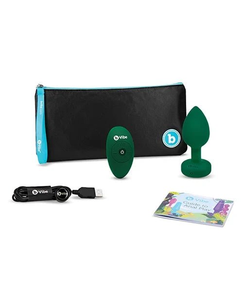 b-Vibe Vibrating Jewel Plug M/L Silicone Anal Toy (8.6 cm insertable) > Anal Range > Jewel Butt Plugs