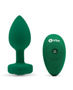 b-Vibe Vibrating Jewel Plug Green (4.39 inch) > Anal Range > Jewel Butt Plugs