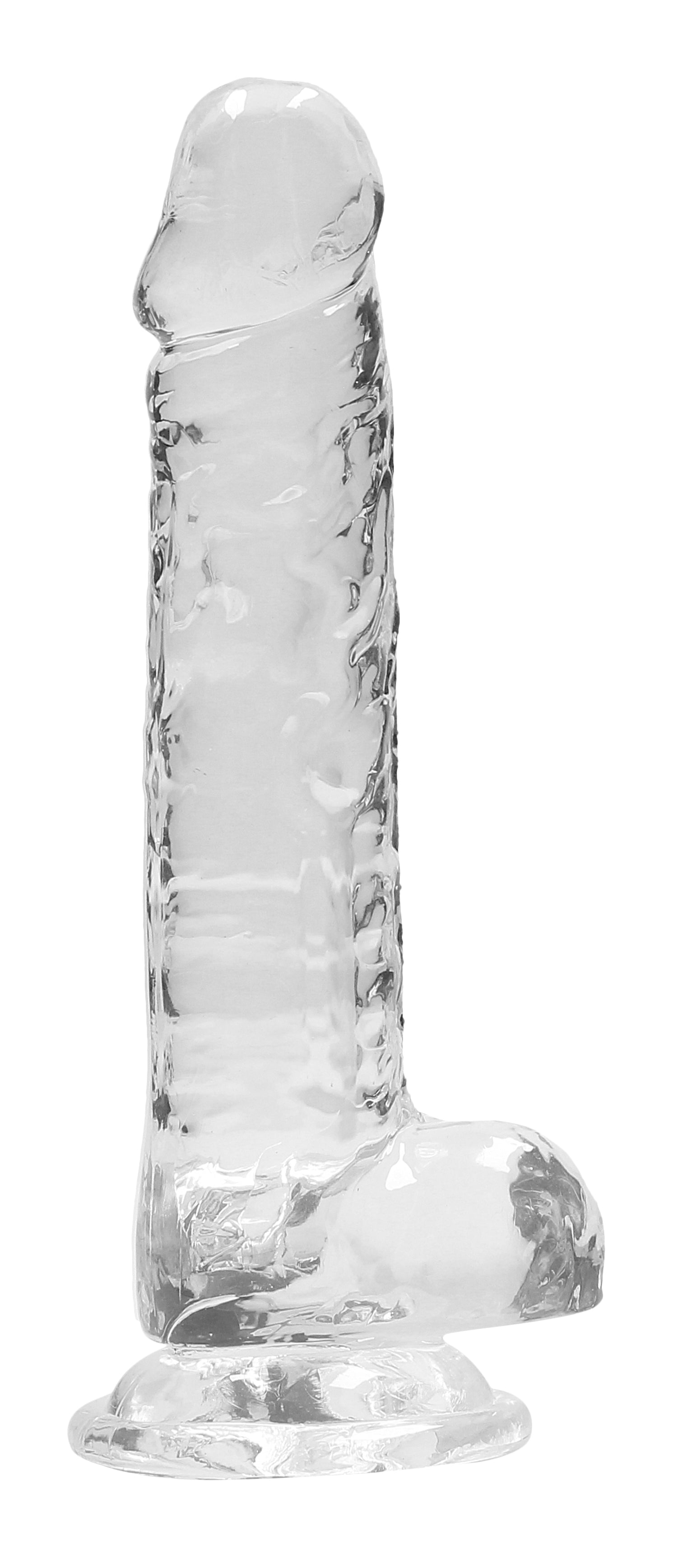 RealRock Crystal Clear (Transparent) – Phthalate-Free 7 Inch Realistic Dildo With Balls > Dildos > Realistic Dildos