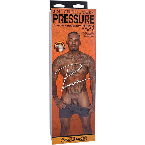Signature Pressure 10 Inch Chocolate Cock With Removable Suction Cup Dongs Realistic