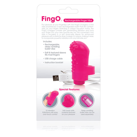 Charged Fing O – Rechargeable Mini Finger Vibrator with Vooom Technology > Vibrators > Finger Vibrators